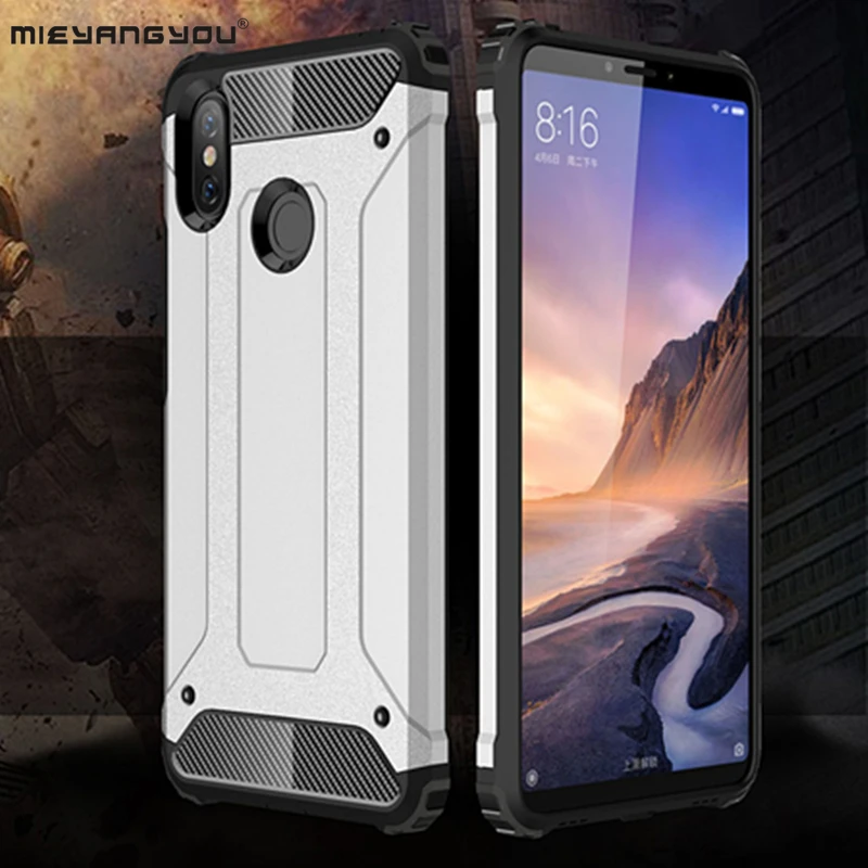 Чехол для телефона Xiaomi mi Max 3 мягкий силиконовый гибридный из жесткого пластика