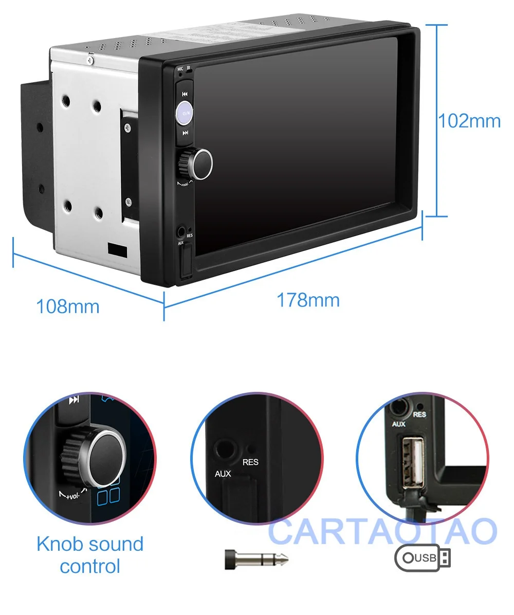 2G+ 32G 2DIN Android автомобильный DVD мультимедийный плеер для Volkswagen Nissan hyundai Kia 7 ''универсальный автомобильный радиоприемник gps навигация WiFi