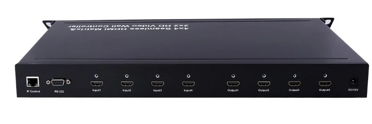Бесшовный переключатель 4x4 HDMI матрица и 2X2 видеонастенный контроллер|switching type power