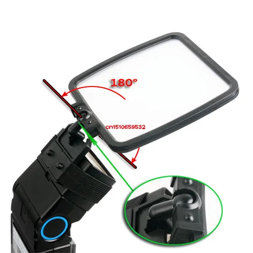 Foldable Camera Flash Diffuser + Bounce Card Silver Gold White Photograph Reflector for Can&ampn Nik&ampn S&ampny &amplympus Tracking |