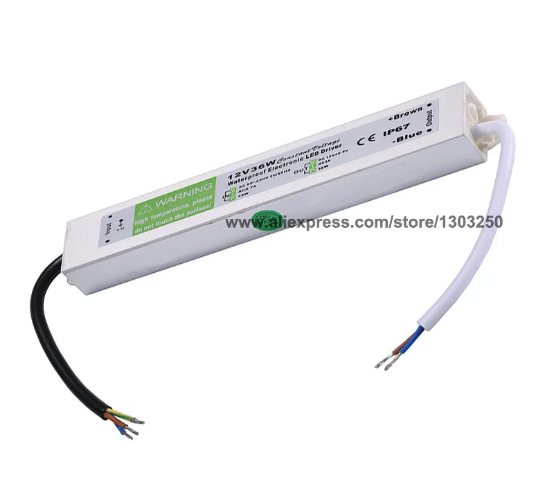 AC DC 12V 3A освещение Трансформатор источник питания 36W Светодиодный драйвер