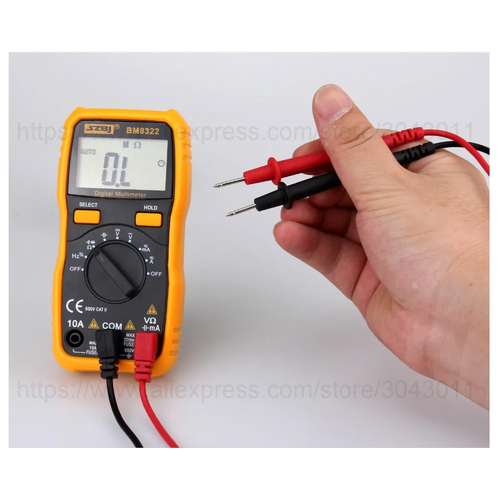 

Mini DC/AC Digital multimeter LCD display Resistance Capacitance Tests High Precision Anti-burn Electrical Instruments