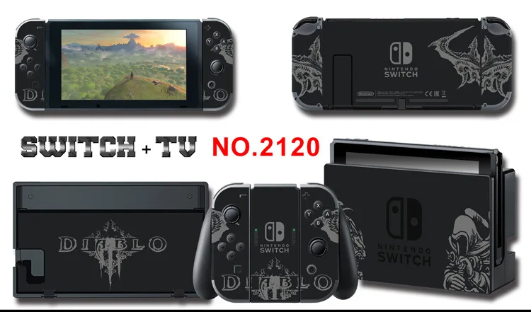 Для nintendo Switch Pain sticker консоль Dock Joy Con полное покрытие цветной бумажной кожи Закаленное стекло протектор экрана от 2000-2305