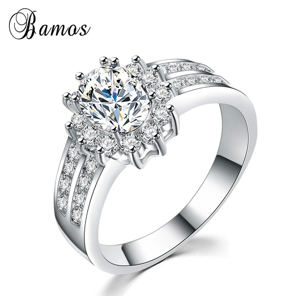 Женское Обручальное Кольцо из белого золота 10 цветов|wedding engagement ring|finger ringengagement rings