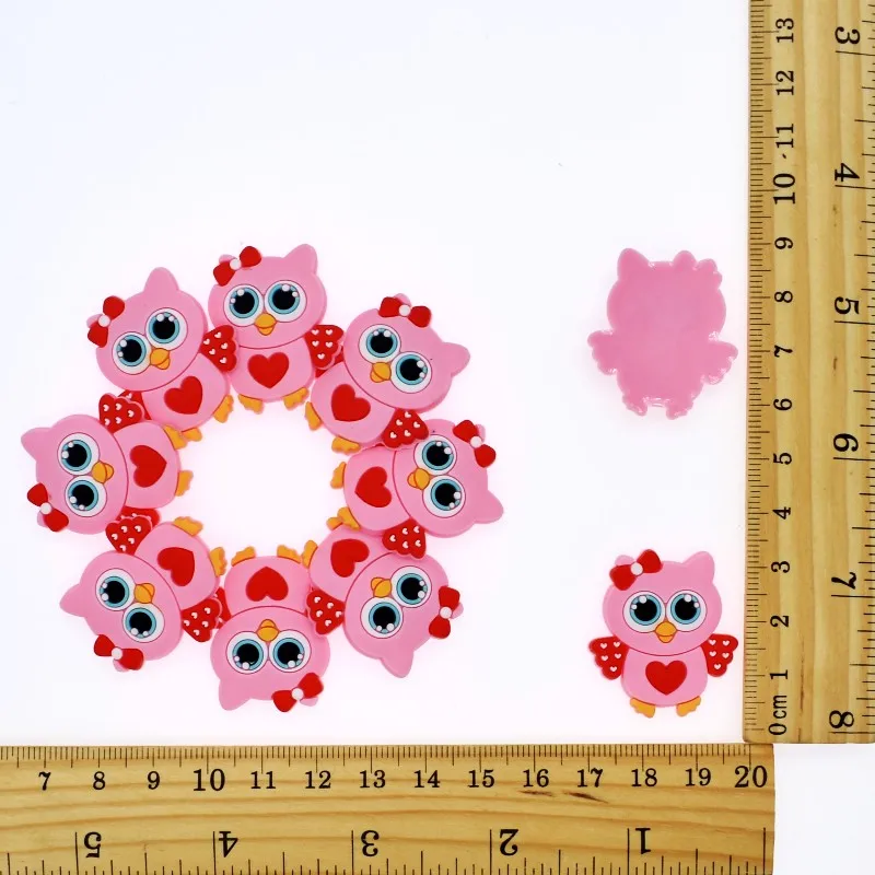 

Handnade DIY Soft PVC Accessory Cartoon Animals Dog/Owl/Cat Charms Fit Crafts Rings/Landyard/Cable Winder/Bookmark 10 pcs