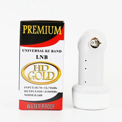 Premium LNB Full HD цифровая LNB для спутникового ТВ приемник с высоким коэффициентом усиления низкая Nois KU группа single LNB ТВ тюнер блюдо ТВ - Цвет: Premium LNB