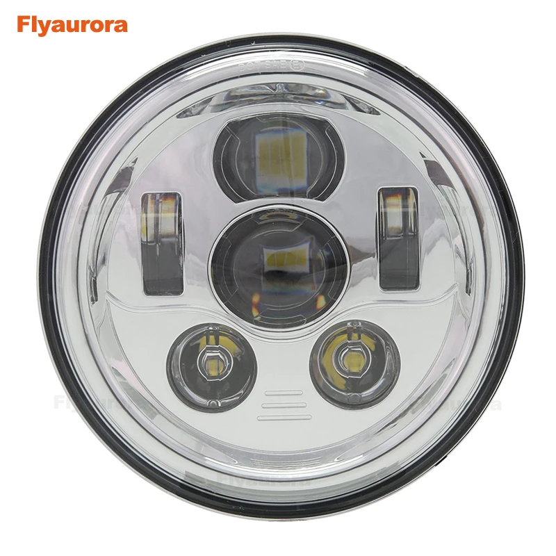 Flyaurora 1 шт мотоцикла LED Ангел глаз Высокая ближнего света фар лампа универсальный