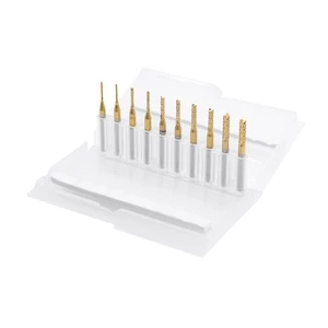 Твердосплавные фрезы с покрытием нитрида титана 1,0-3,0 мм, 10 шт.лот, Фрезы с ЧПУ 1,0 мм до 3,0 мм