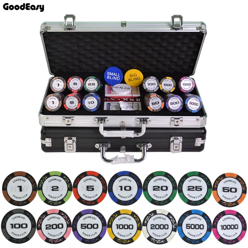 Набор чипов для покера 100 500 шт./компл. 14 г/шт. фишки пшеничная цветная глина в