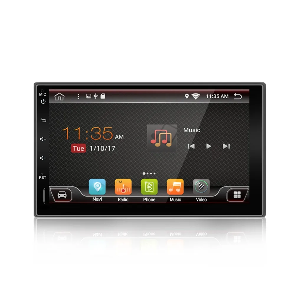 7 &quotAndroid 1 Авторадио GPS Bluetooth навигация автомобильный стерео плеер 1024*600 сенсорный