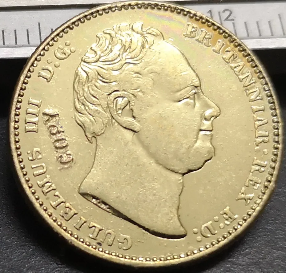1831 Великобритания 1 Sovereign-Уильям IV. 9999 чистого золота покрытием имитация монеты
