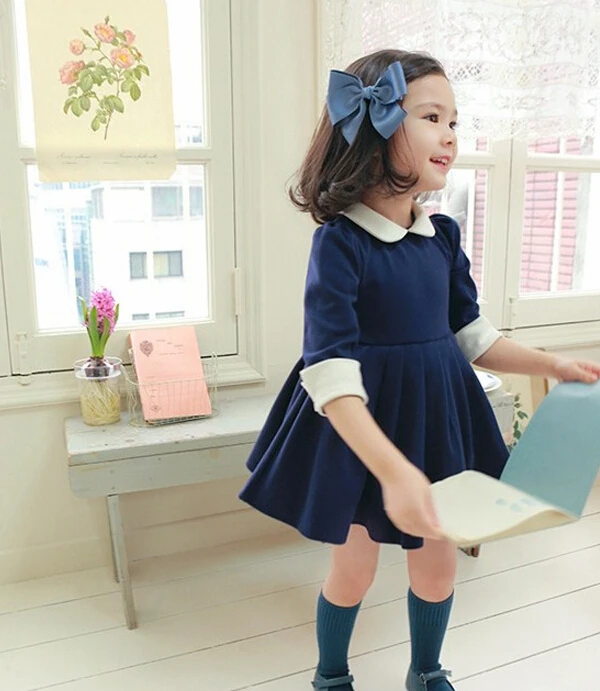 Детская одежда новинка 2018 весенне-летние хлопковые платья для девочек детская