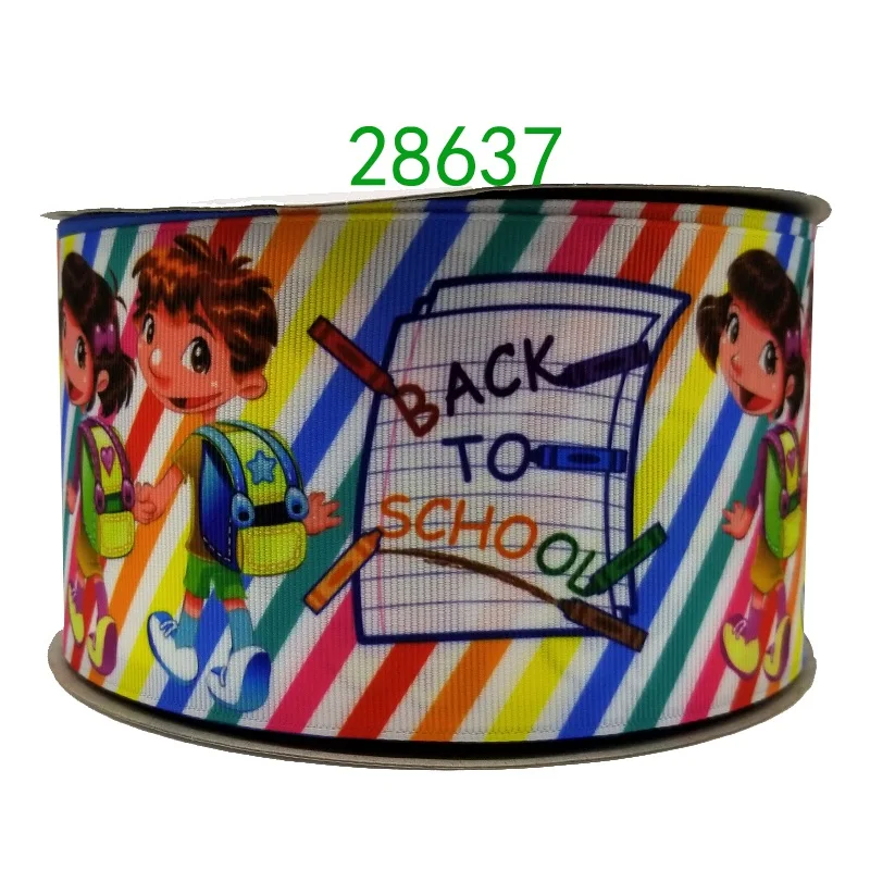 Бесплатная доставка 50 ярдов мультяшная печатная корсажная лента 28635 | Дом и сад