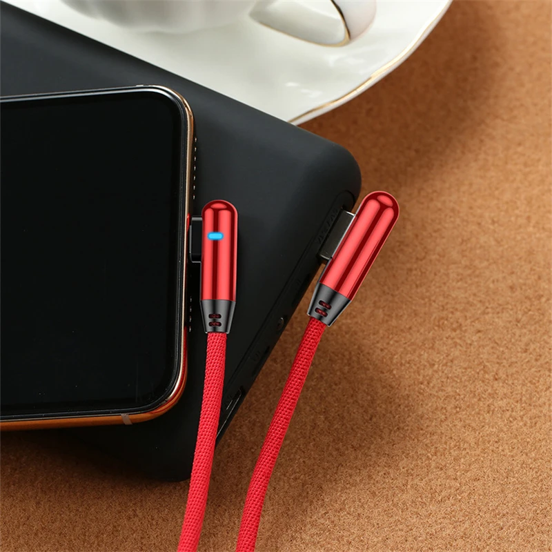 90 градусов Микро зарядный кабель USB 2.4A для передачи данных микро samsung Xiaomi Android