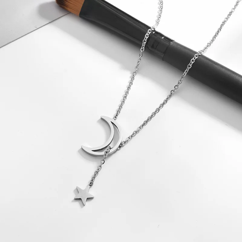 APL-Женская Соблазнительная Роза из нержавеющей стали Золотая Луна Звезда роза