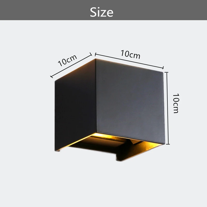 Светодиодный настенный светильник наружный водонепроницаемый Abajur для ванной