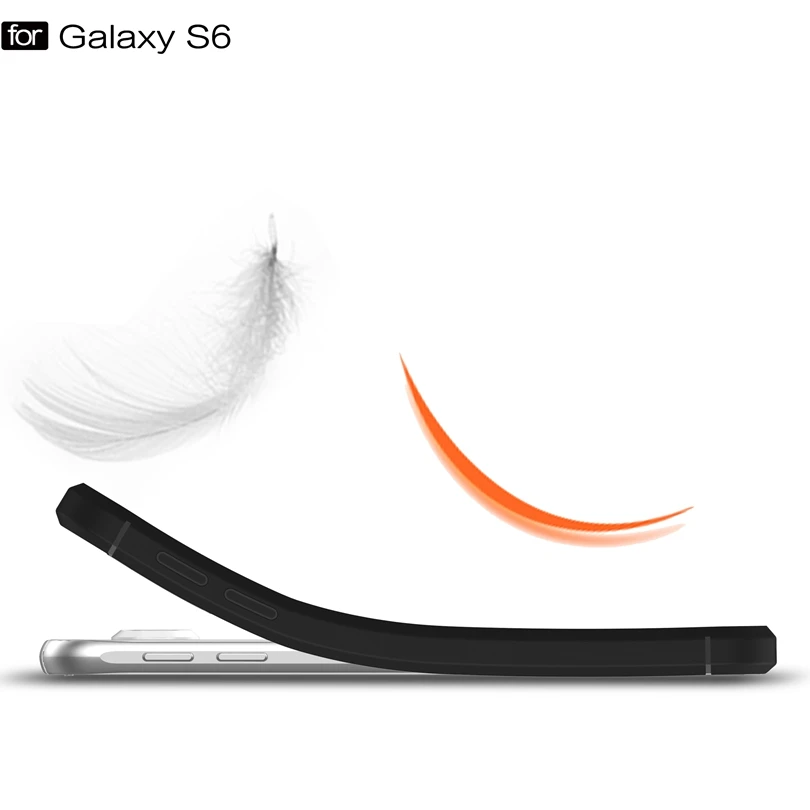 Для Samsung Galaxy S6 G9200 G920F чехол из углеродного волокна Тонкий Прочный Гибридный