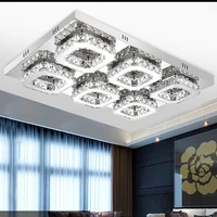modern rectangle bedroom led light crystal lamp ceiling lamp light balcony white light 5500 7000k led ceiling lights