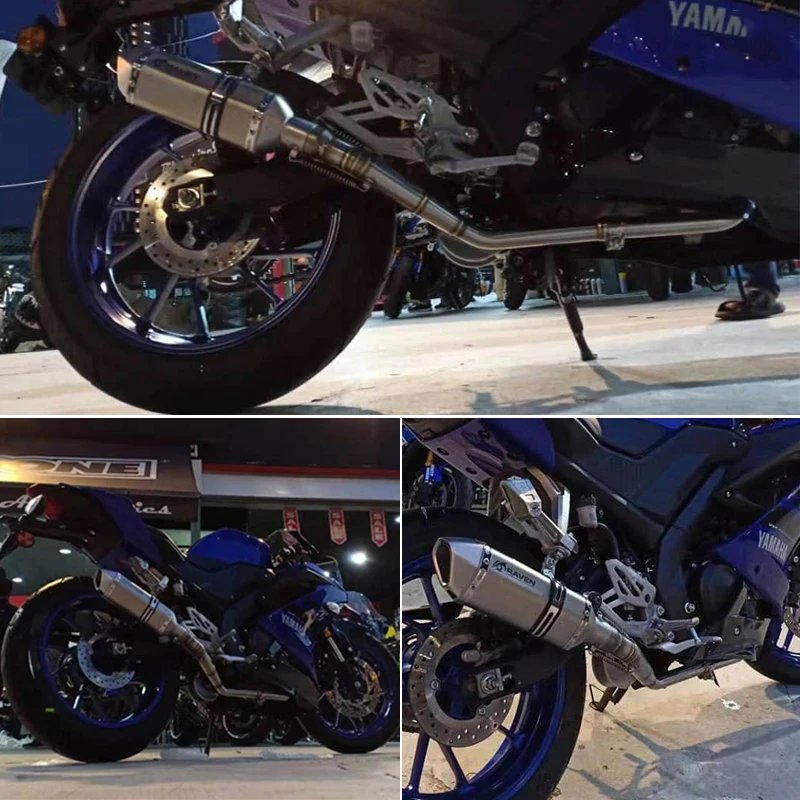 Выхлопной глушитель из нержавеющей стали для мотоцикла модель 2018 YZF R15 150cc