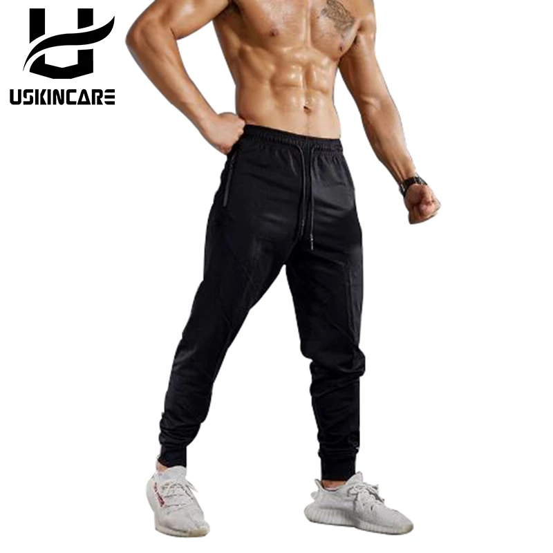 USKINCARE Новый Для мужчин спортивные штаны Фитнес тренировки осень мужские Дышащие