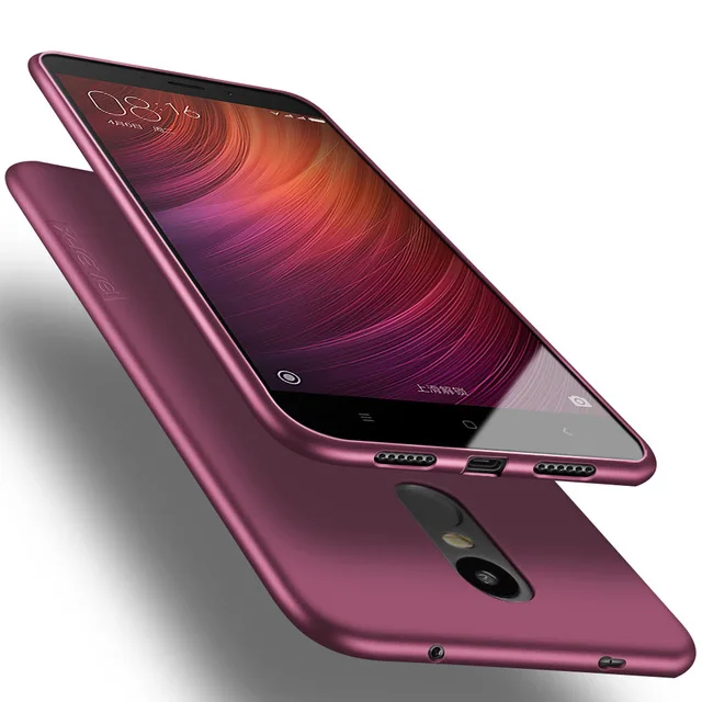 wine red Для Redmi версия 4 Global version чехол X-Level мягкий матовый чехол из ТПУ для Xiaomi Redmi Note 4x Snapdragon 625 Силиконовая задняя крышка - Цвет: wine red