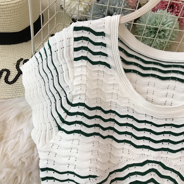 2019 новые модные женские туфли летнее платье сладкий свежий вязать волнистые