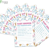 frigg 10pcs cards baby prediction advice souvenir game baby shower decor christening boy girl decor birthday party supplies
