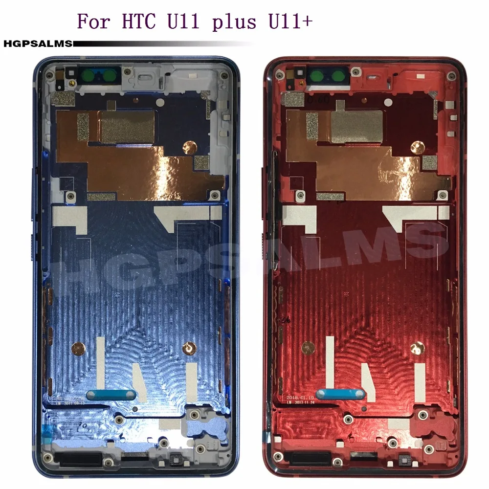 Для htc U11 Plus передняя рамка средняя Корпус с клеем для + lcd|Корпусы и рамки
