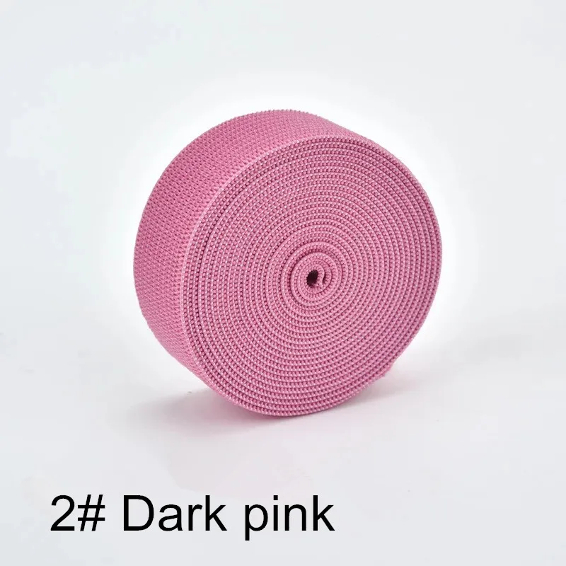 C2 Dark pink 1 метр цветные резинки 20 мм плоская прошивка резинка для нижнего белья трусы Бюстгальтер резиновая одежда декоративный мягкий пояс - Цвет: C2 Dark pink