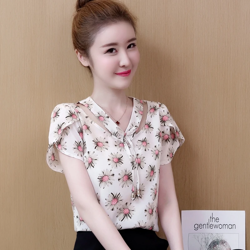 2018 Blusas плюс размер женские рубашки с v-образным вырезом Женская футболка женская
