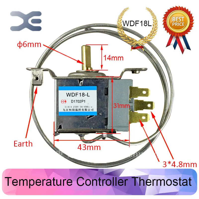 Новый холодильник Запчасти Ремонт холодильников термостат WDF18 L 250V Frigo|thermostat