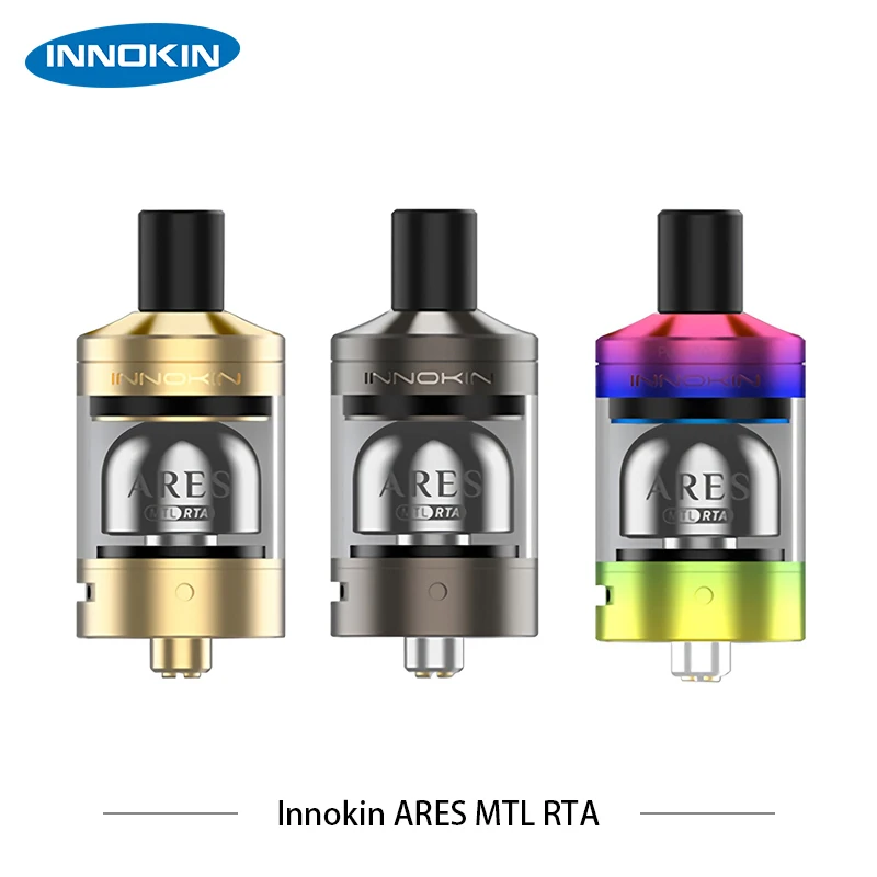Оригинальный Innokin Ares MTL RTA 5 мл Rebuildable Tank Atomizer 24 мм с верхним наполнением и нижним