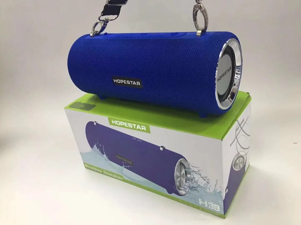 HOPESTAR H39 беспроводной портативный Bluetooth динамик Водонепроницаемый Открытый бас эффект с внешним аккумулятором USB AUX мобильный компьютер FM радио