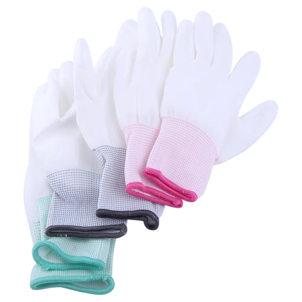 

1Pair Antistatic Gloves Antiskid Anti Static Electronic Working Gloves PU Coated Finger Protection Part S-L