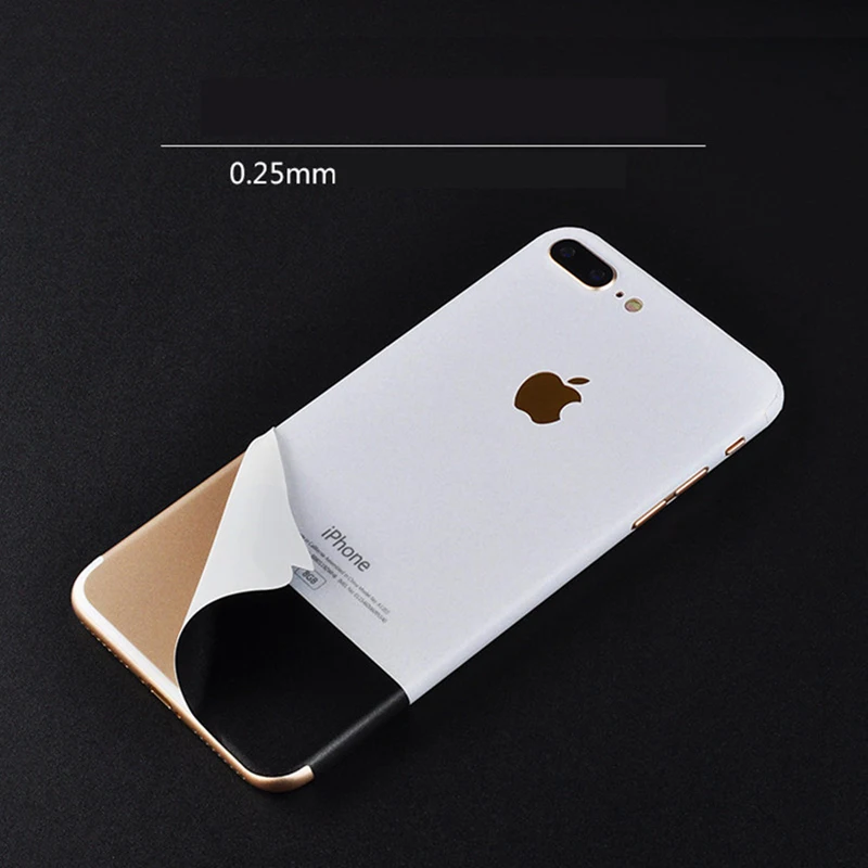 0,25 мм белый и черный Задний виниловый защитный чехол-накладка для iphone 7/7 Plus/8/8 Plus/X