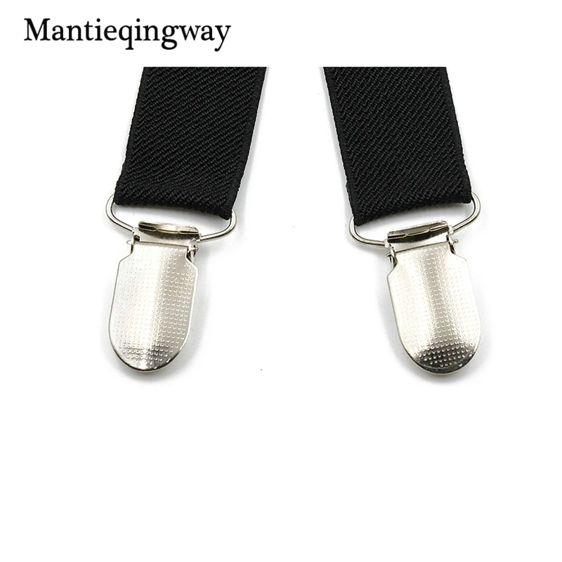 Mantieqingway черные подтяжки для мужчин узкие брекеты деловые брюки ремень для свадьбы подтяжки ремень