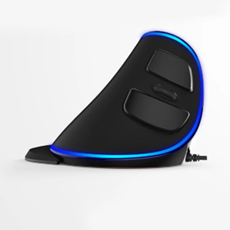 Delux M618 плюс компьютер RGB проводной Вертикальная Мышь Эргономичный USB 4000 Точек на