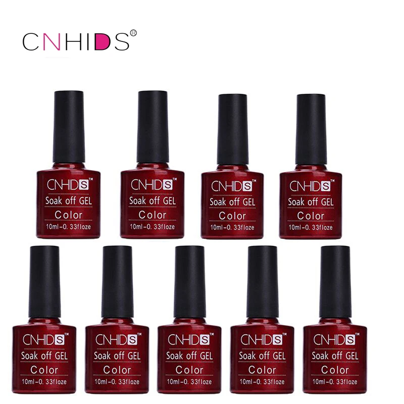 CNHIDS 9 шт. Гель-лак для ногтей светодиодный Яркий 132 цветов 10 мл долговечный растворимый лак дешевый маникюр