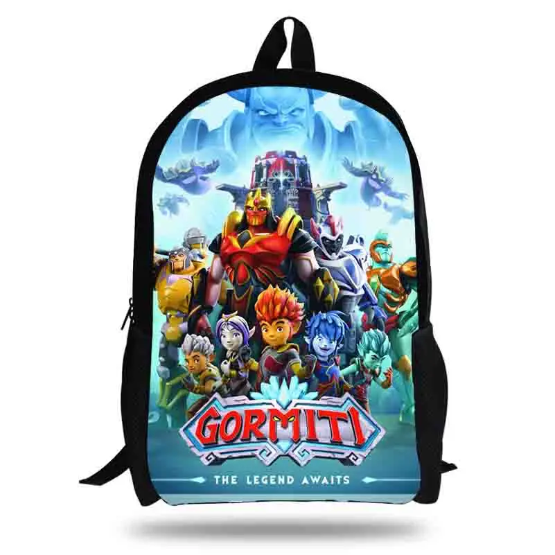 Рюкзак Gormiti The Lords of Nature 16 дюймов с принтом для детей повседневные школьные сумки
