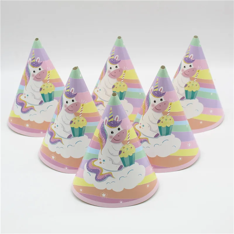 Серия Единорог шляпа розовая для вечеринки нарядное платье День рождения тема