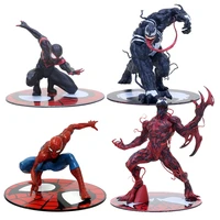 artfx statue spiderman miles morales venom carnage 110 scale pre painted figure model kit toy