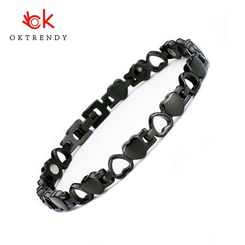 Oktrendy лечебный браслет для женщин Магнитный германиевый титановый