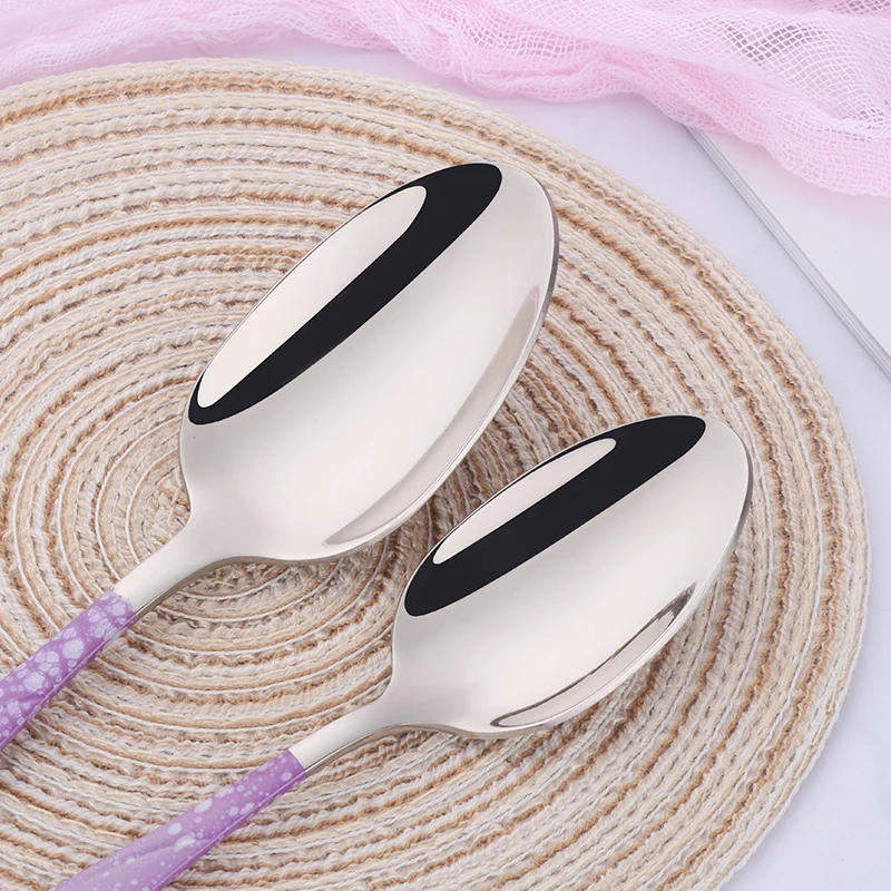 5 шт. набор посуды в западном стиле роскошный из нержавеющей стали свежие цвета