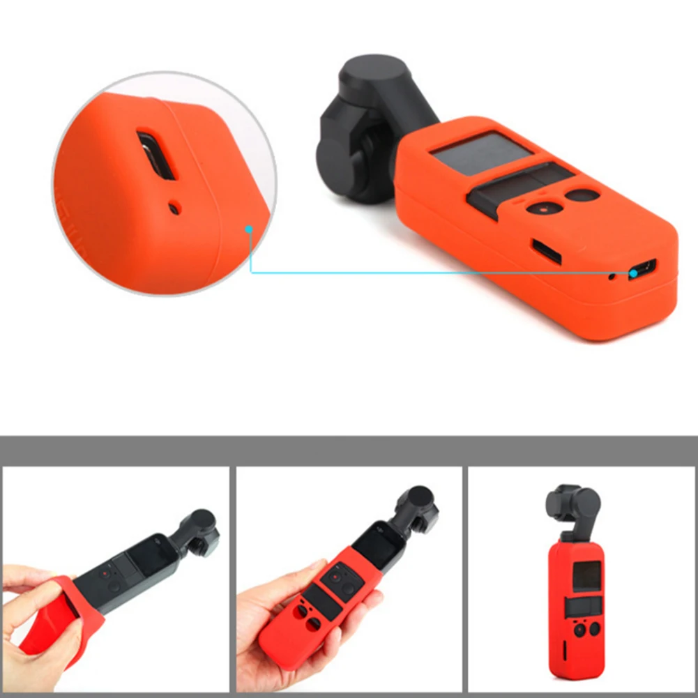 Силиконовый чехол для DJI OSMO Pocket Camera аксессуары Портативный Ручной Стабилизатор