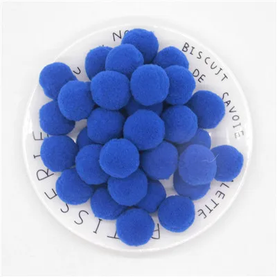 28blue 100 шт. 10/15/20/25 мм Мини пышная Нижняя Pom Poms помпонами ручной работы для детей игрушки свадебный Декор DIY товары для шитья и рукоделия - Цвет: 28blue