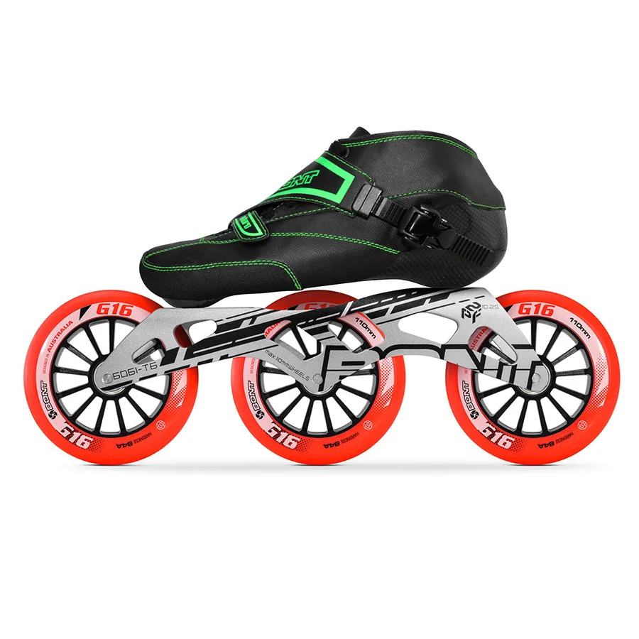 Original Bont Enduro 3*90/100/110mm G16 Professional Speed Inline Skates Heatmoldable Carbon Fiber Racing Patines Kids Men Adult | Спорт и