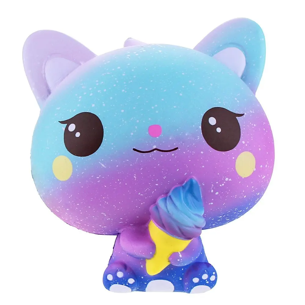 Новая Радуга мультфильм Мороженое Cat Kitty мягкими замедлить рост милый Jumbo ремень