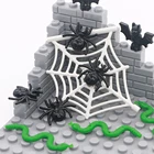 Совместимые кубики MOC, городские строительные блоки животных, летучая мышь, паутина, змея, супергерой, джунгли, сад, парк, зоопарк, друзья, игрушки для детей