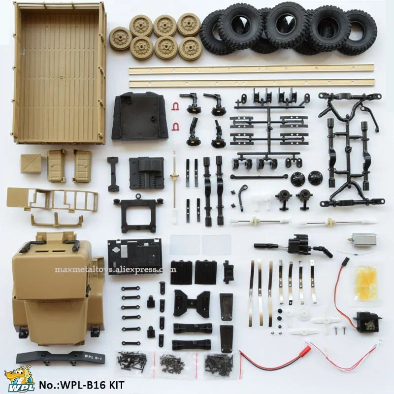 WPL B16 1:16 Набор DIY RC грузовик сборка гусеничный Автомобиль 2 4G мини внедорожный