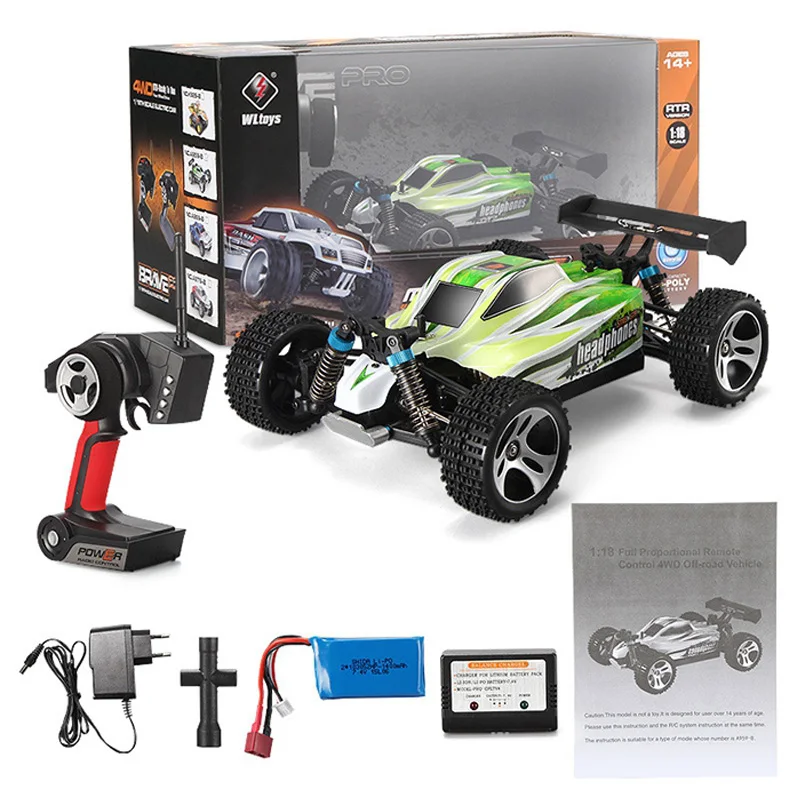 Новый WLtoys A959 B 1/18 70 км/ч 4WD внедорожник 2 4 г 540 матовый мотор умный хвост дизайн